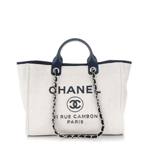 chanel deauville tote price in india|Chanel deauville tote large size.